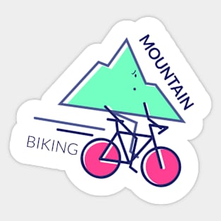 Mountain Biking Sticker